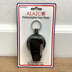 ALAZCO Retractable Key Reel Self Retracting Stainless Steel Cable New